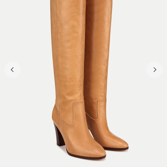 Veronica Beard Vesper Leather Knee-High Boot - Sz 10 - Picture 2 of 3